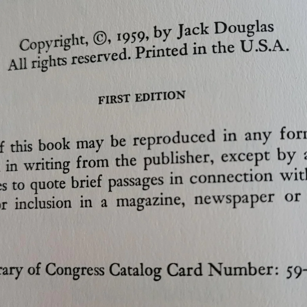 Vintage 1959 First Edition – My Brother Was an Only Child – Jack Douglas - Picture 2 of 7
